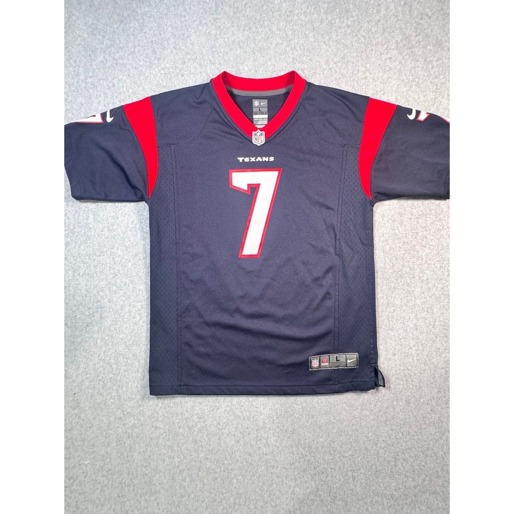 Nike Houston Texans CJ Stroud 7 Youth Large 14-16 Football Jersey Navy Blue NFL